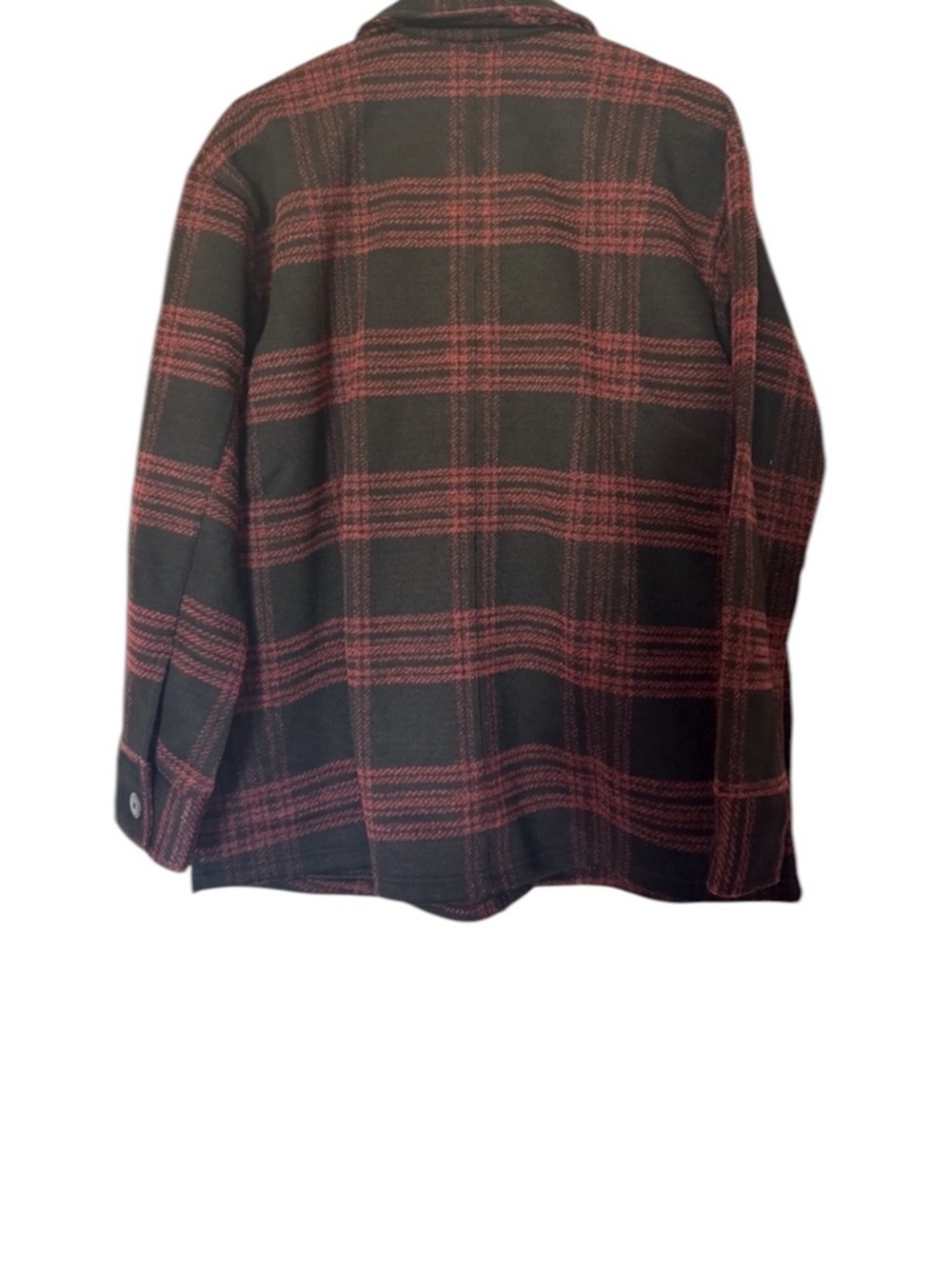 NWOT J. Jill Red and Black Plaid Medium Jacket Coat - Picture 2 of 6